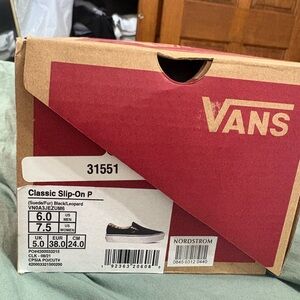 Vans Black Leopard Slip-On Women’s Shoes